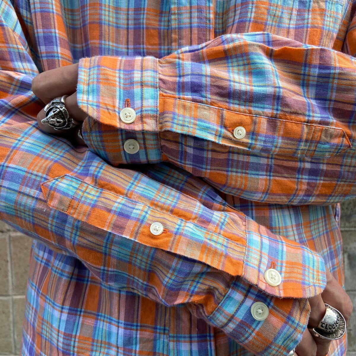 Brooks Brothers ブルックスブラザーズ チェックシャツ メンズL 古着
