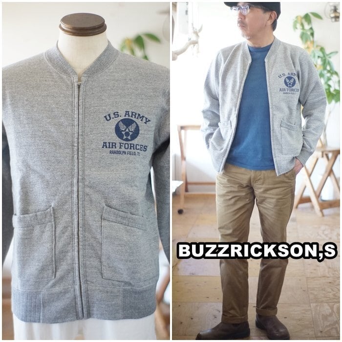 BUZZRICKSONS バズリクソンズ ジップスウェット トレーナー BR65601