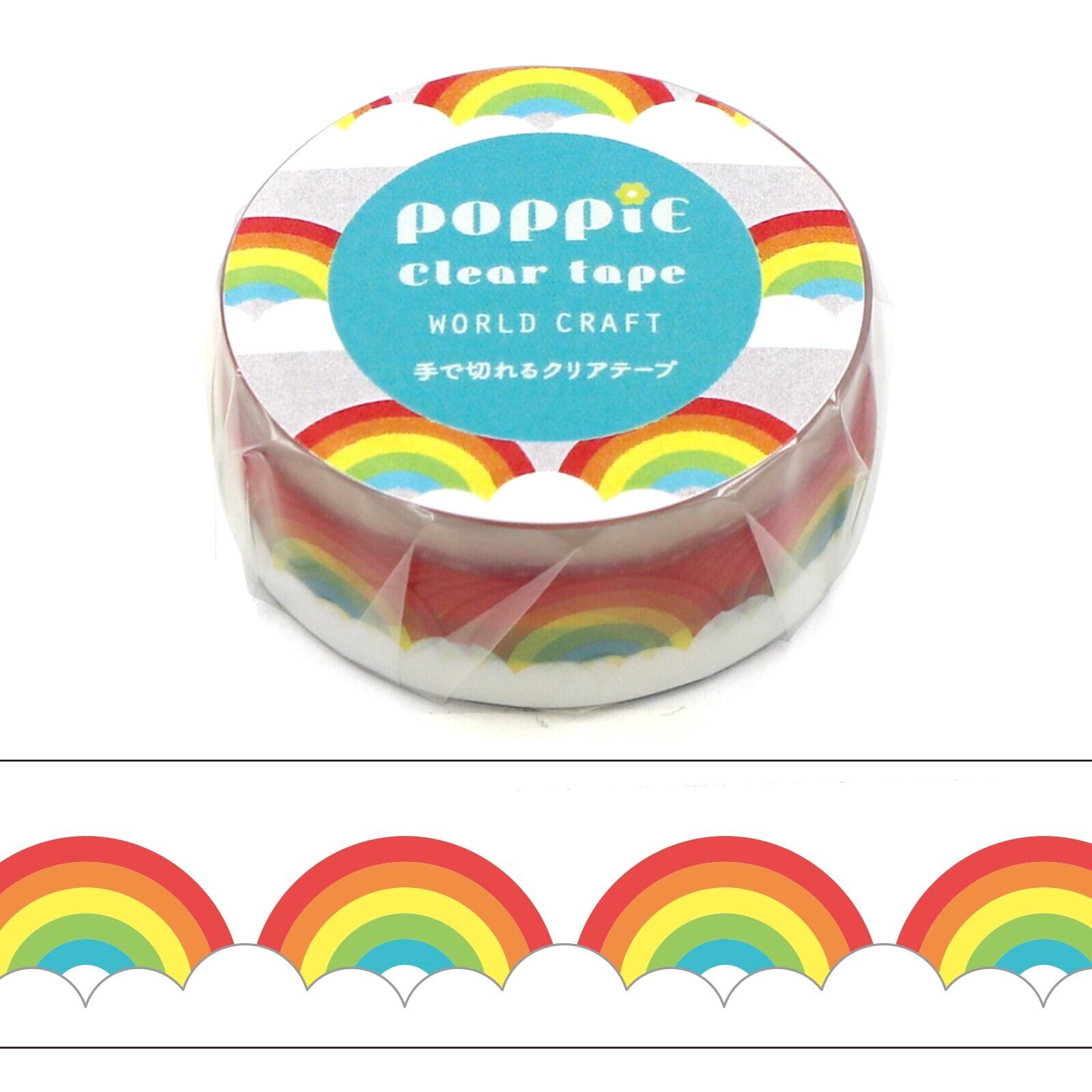 ワールドクラフト POPPiE Rainbow クリアテープ WC04