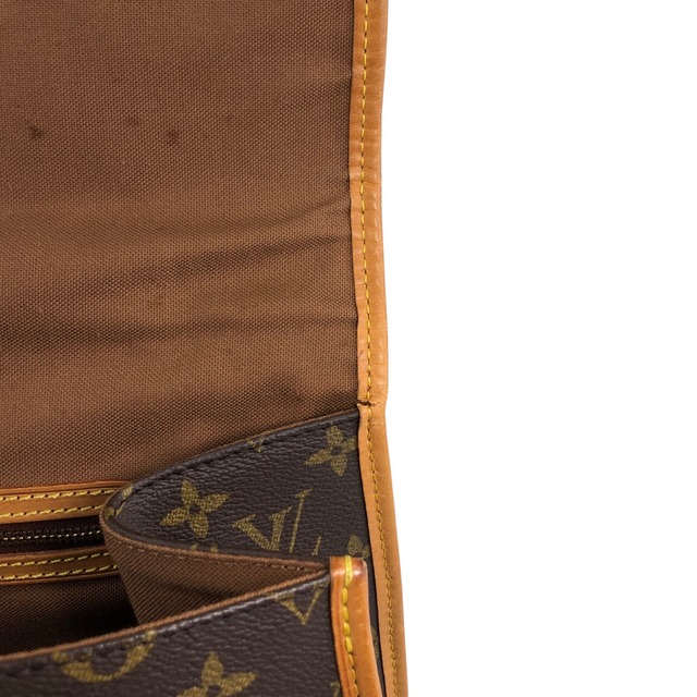 LOUIS VUITTON ルイヴィトン ビバリー モノグラム ショルダーバッグ ブラウン フロントバックル レザー 2WAY vintage ヴィンテージ オールド 5id2zj