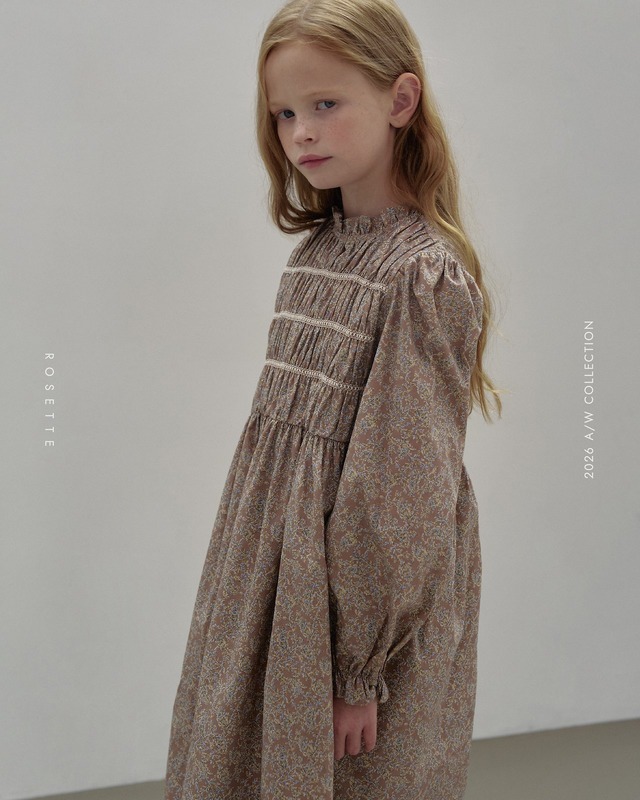 【取寄】rosette｜rosely dress｜ロズリーワンピース｜XS-XL｜kids｜26 autumn