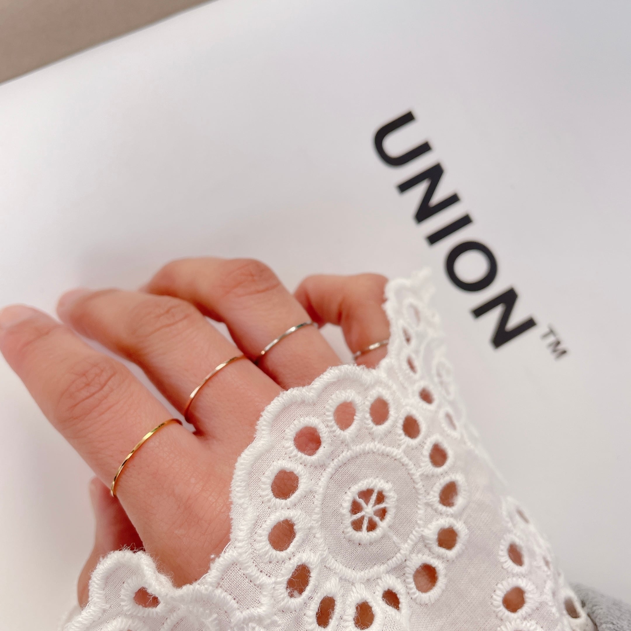 指輪 アクセサリー 10 個が一セット 装飾品 極細工 収集品 美品 工芸品 華奢な指輪 Zリング｜K14PGF( ピンクゴールドフィルド)｜ [10min