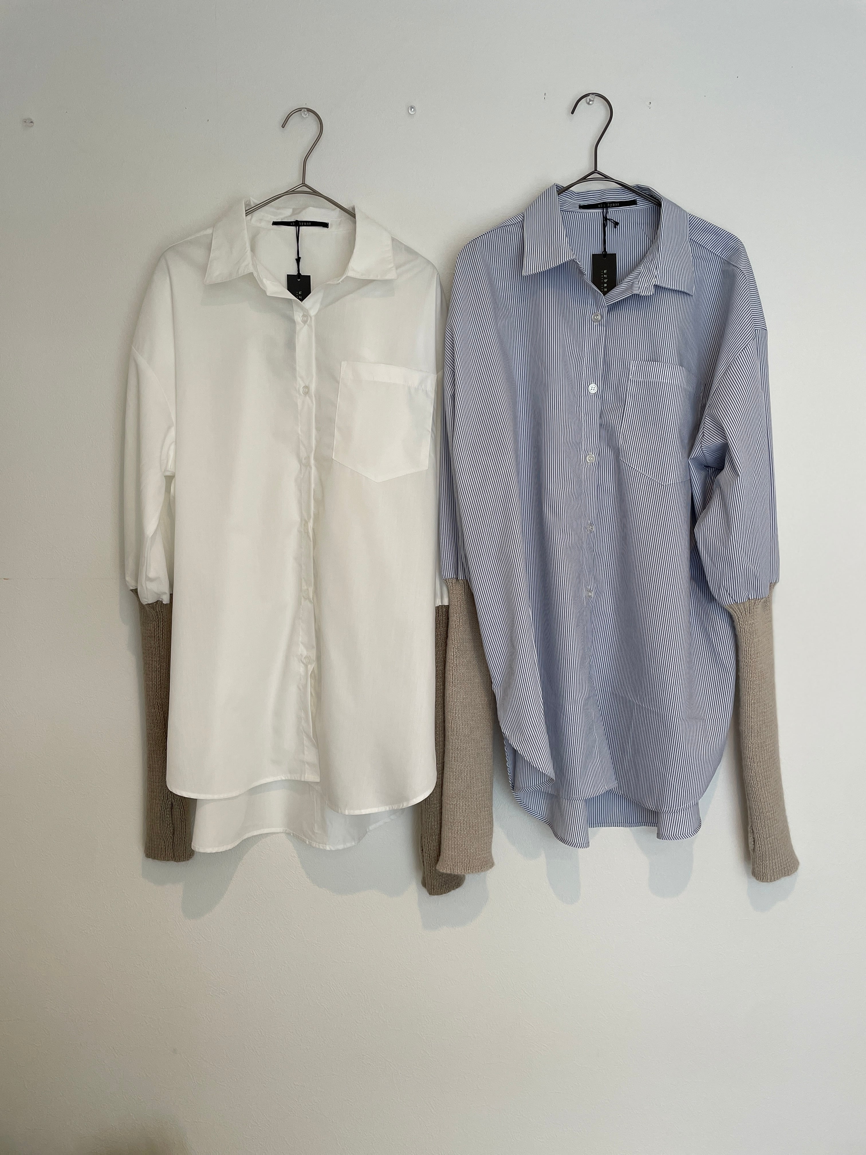 【SELECT】ロングリブスリーブシャツ