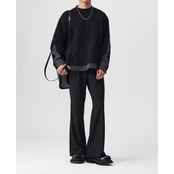 ストライプ柄 スウェットシャツ af0080