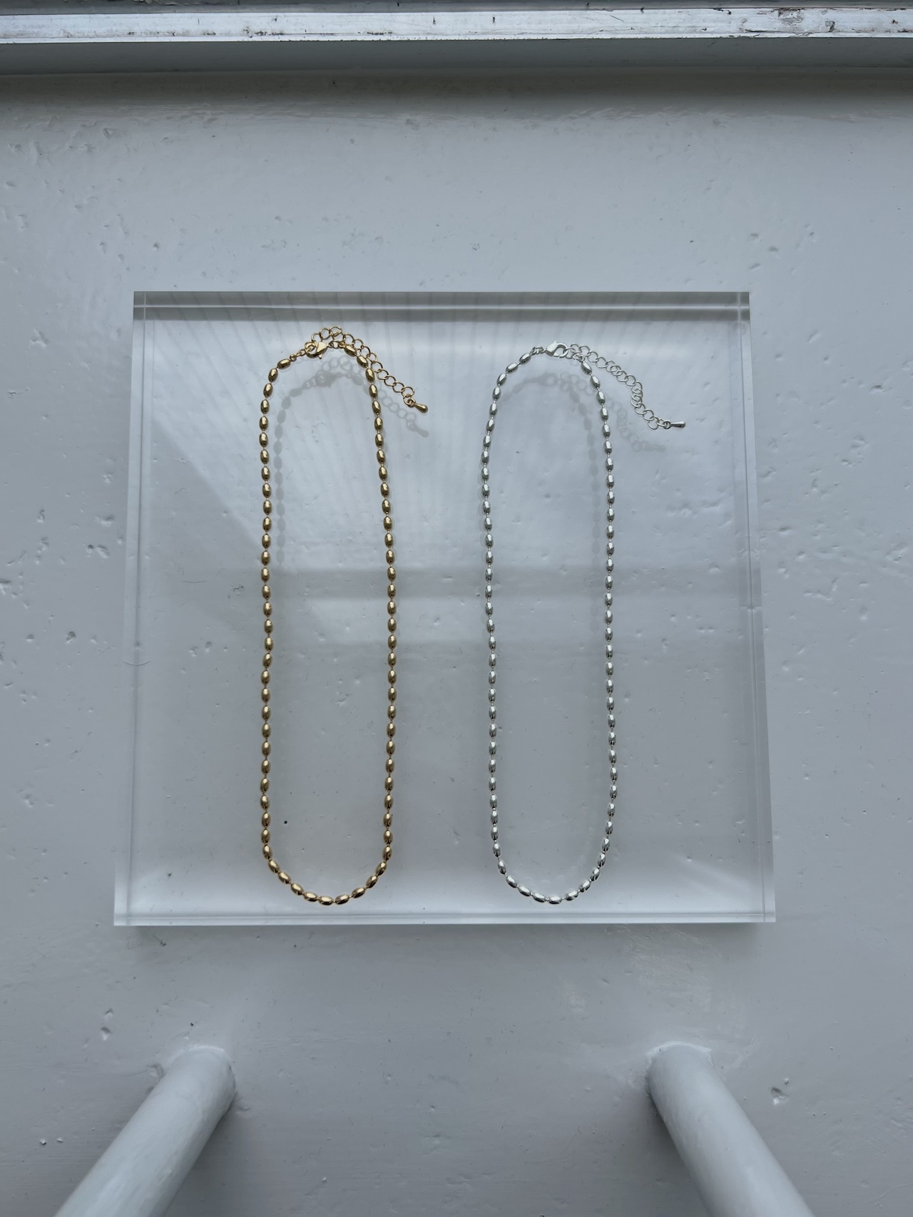 simply oval chain necklace