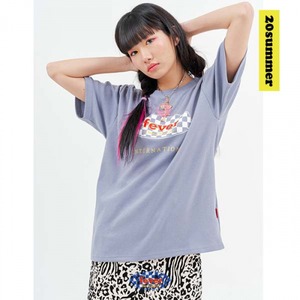 [FEVERTIME] 20 Checker shirts SKYGREY 正規品  韓国 ブランド 半袖 T-シャツ