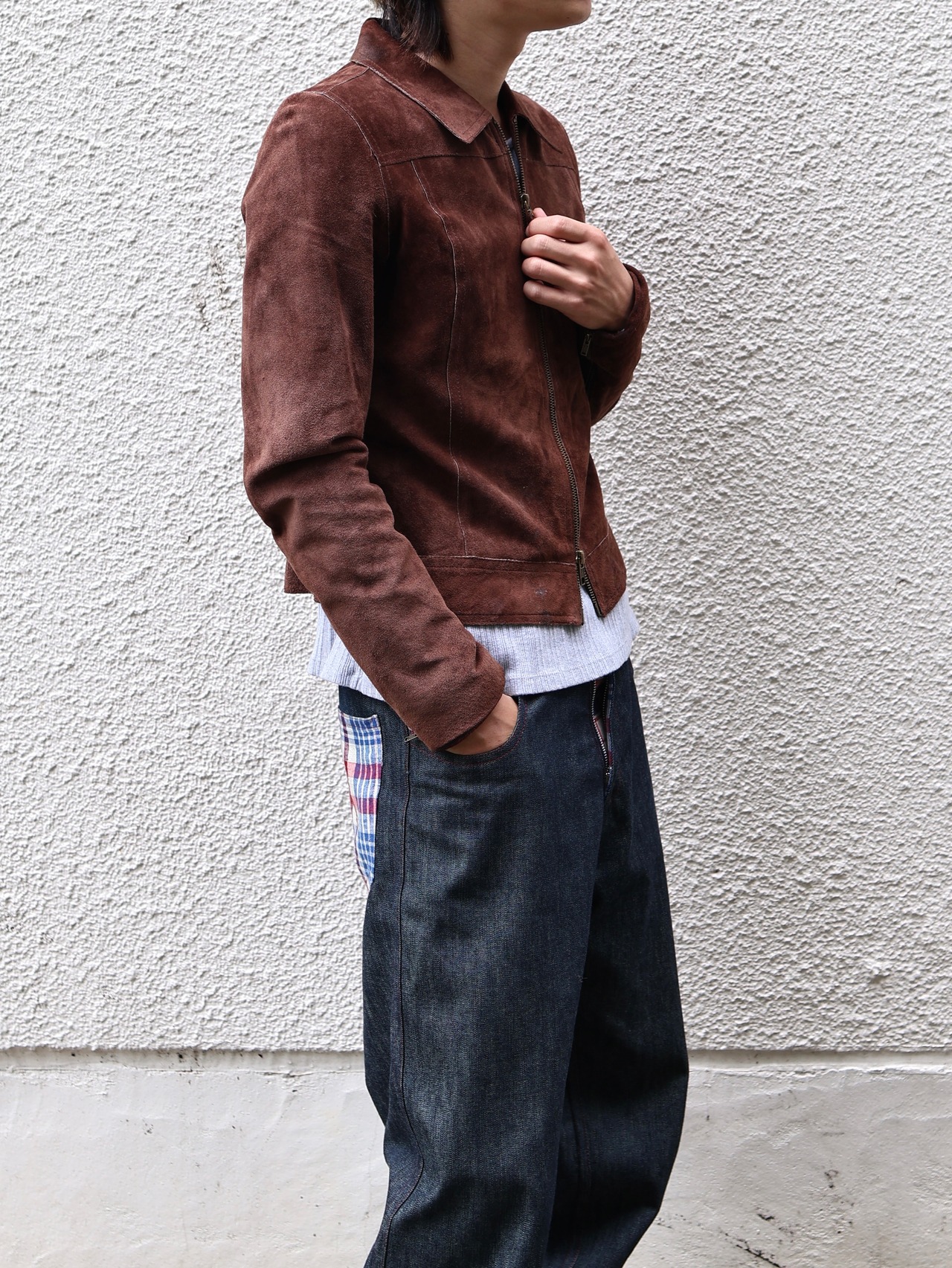 coloring suede leather jacket