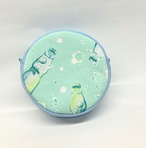 丸ポーチ　オーバルポーチ　ラムネ　ソーダ｜とりさん工房ーかわいいハンドメイドポーチ