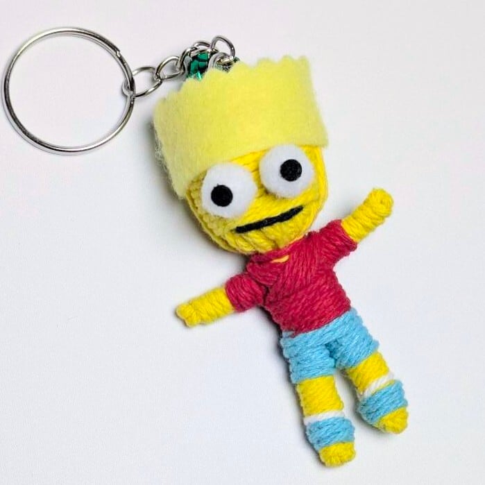 再入荷!【 The Simpsons ( ザ・シンプソンズ ) / バートシンプソン 】 Voodoo doll KeyHolder / ブードゥー人形 / 身代わり人形 /お守り人形 〚アメリカン雑貨 アメトイ〛