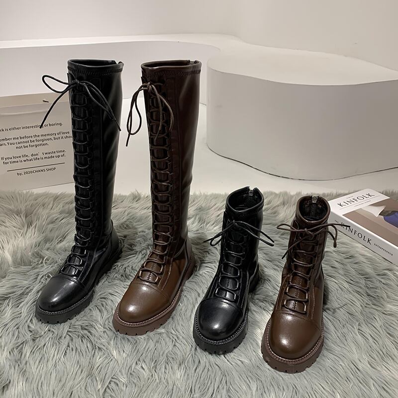 ブーツウィンターベルベットショート レース 靴 シューズ 冬物 レースアップ フェイクシューズ32197123428