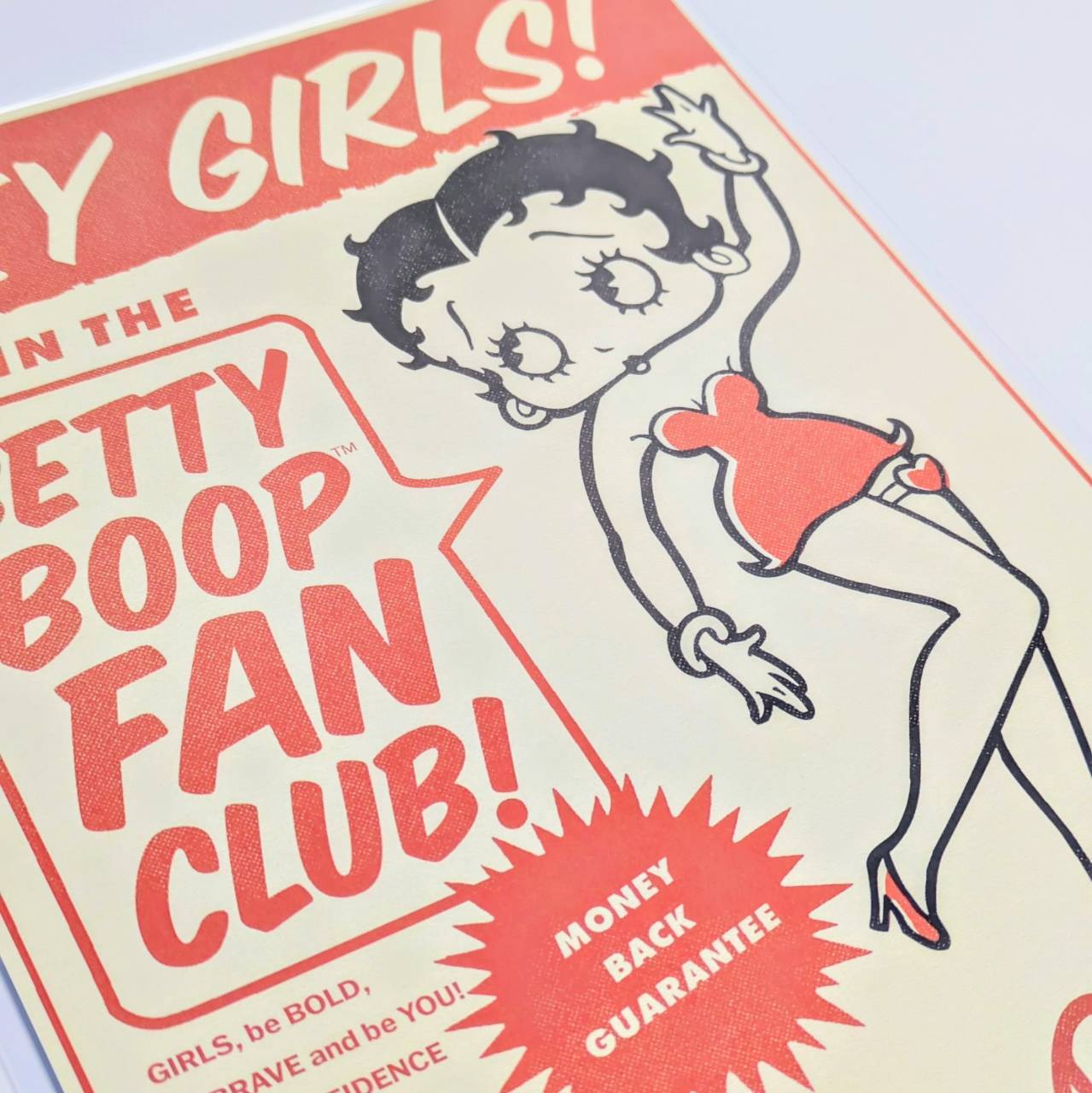 狭いスペースでも◎待望のB5ポスター！【 Betty Boop ( ベティ・ブープ ) 】 POSTER / ポスター 〚アメリカン雑貨 アメトイ〛