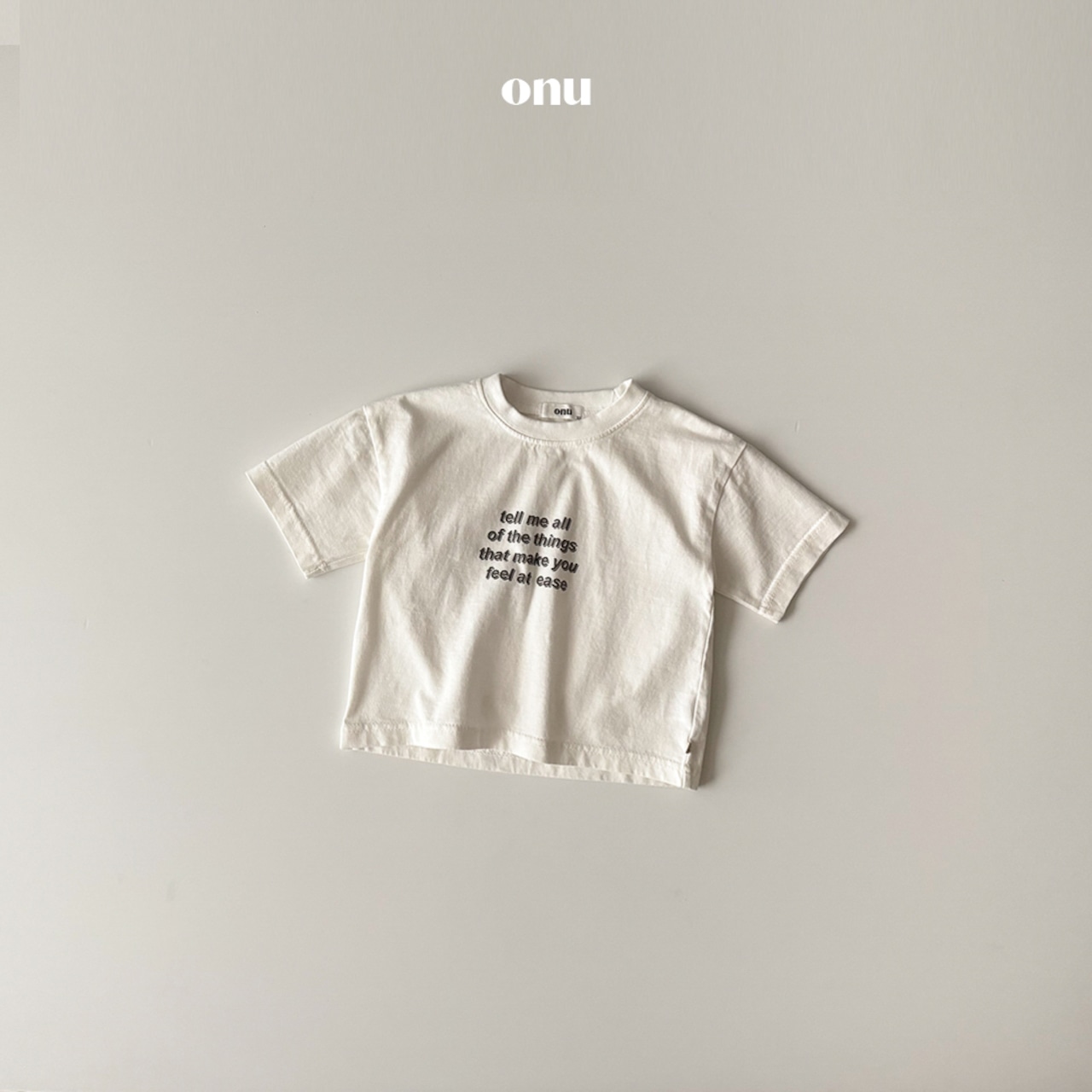 ONU 26/SS Lettering Short-Sleeve T-Shirt