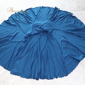 フラメンコ 衣装 チャコット Chacott ファルダ スカート 無地 青 青緑 緑 レッスン 練習着 ペチコート 社交ダンス ブルー系 グリーン系 日本製 フィット感 カジュアル 軽量 ストレッチ スカート ダンスウェア おしゃれ フラメンコ練習 ステージ衣装 上品