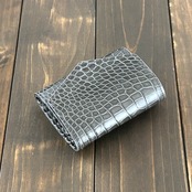 アリゲーター コンパクトウォレット アッシュグレー