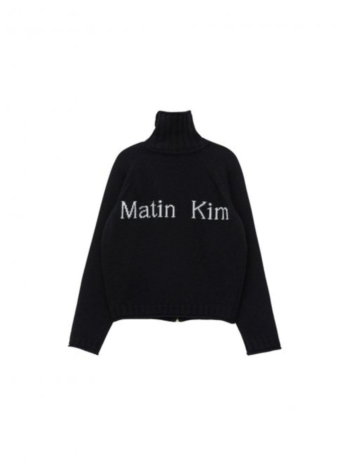 Matin kim LINE POINTED HOODY ZIPCARDIGAN