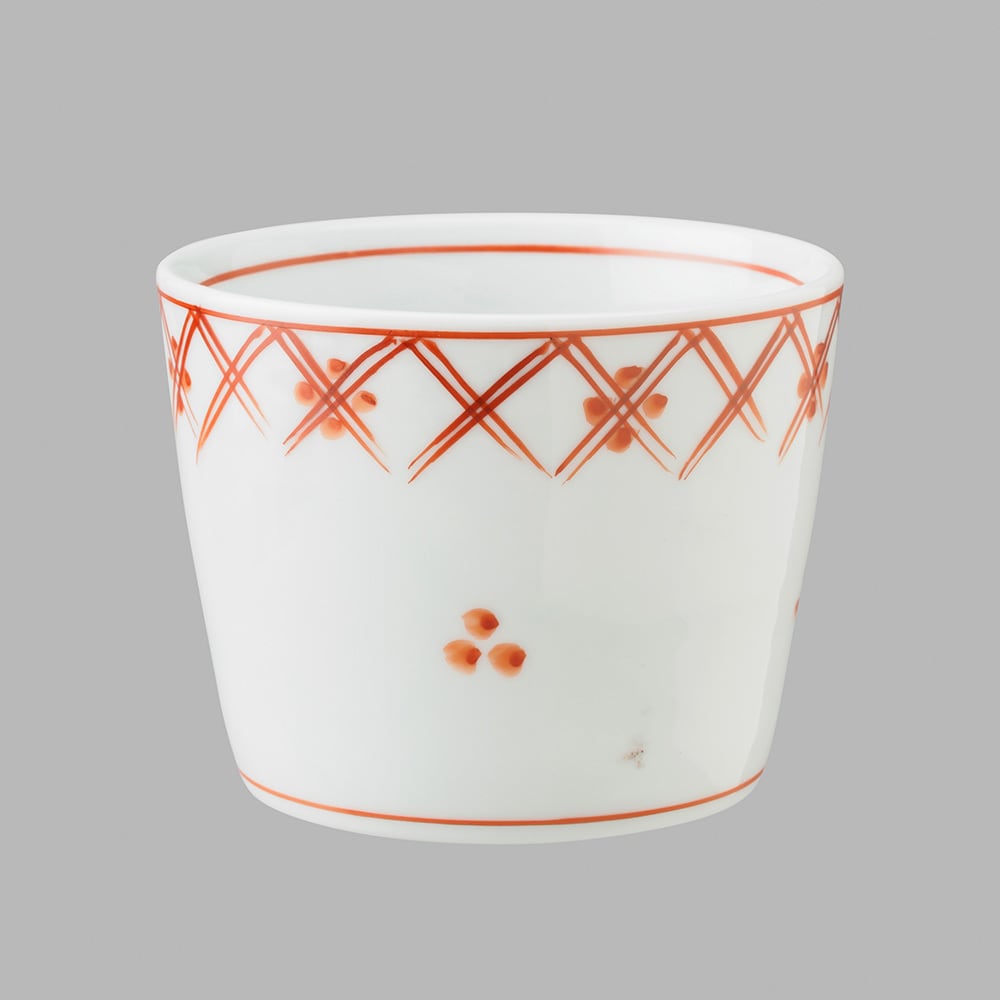 赤絵四弁花文(大)