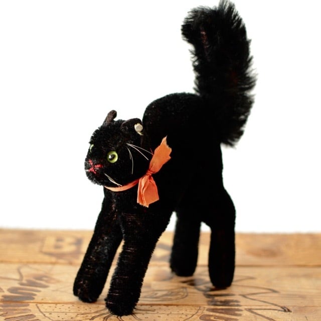 アンティークシュタイフ 黒猫 トムキャット Black Tom Cat 14cm アンティークシュタイフ 黒猫 トムキャット Black Tom Cat 14cm