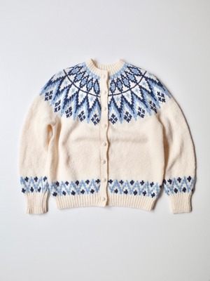 Finland fair isle knit cardigan