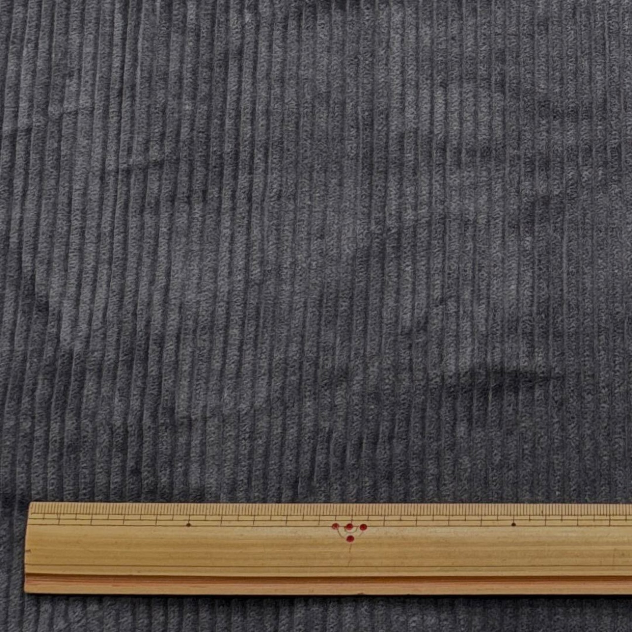 ★AM518◆1.6m◆ラスト１点！綿レーヨン混太畝コーデュロイ生地◆チャコール