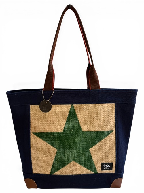 岡山インディゴ帆布 / CoffeeトートL （インドネシアコーヒー）