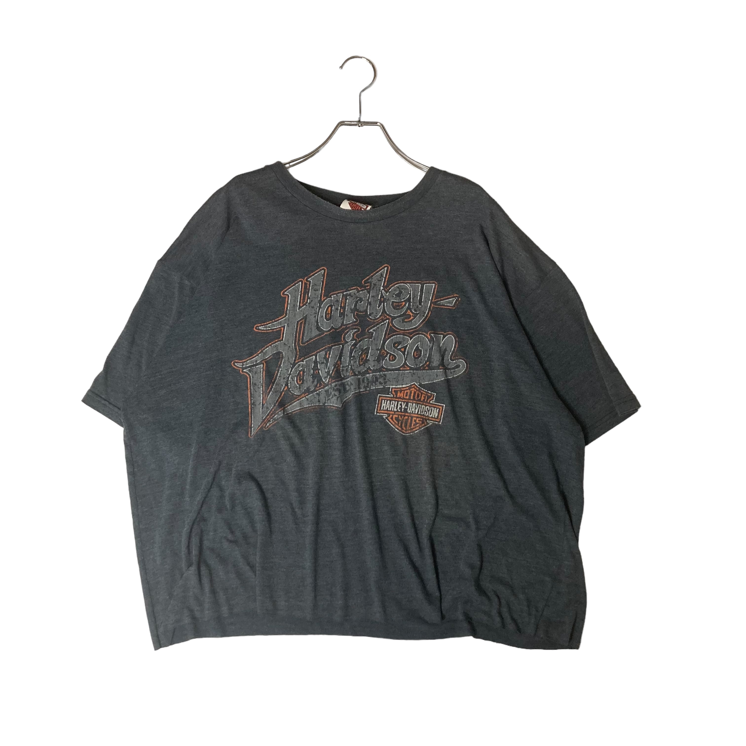 ショート丈リメイク】HARLEY DAVIDSON 半袖Tシャツ XL プリント | 古着 
