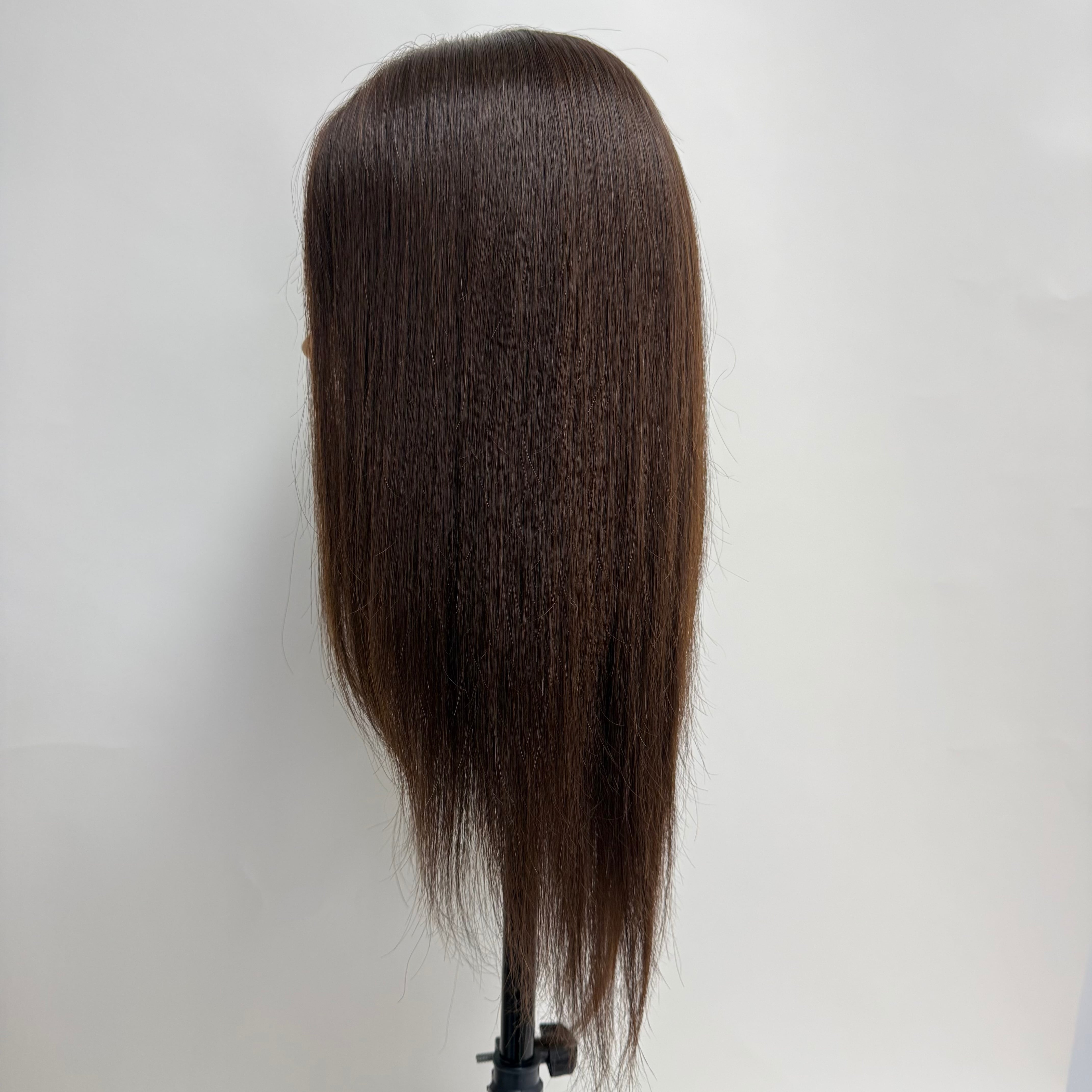 百合子ウィッグスキンレース生え際(テープ台付き) 未カット 50cm ブラウン系 スキンレース生え際(テープ台付き) 未カット 50cm ナチュラルブラウン
