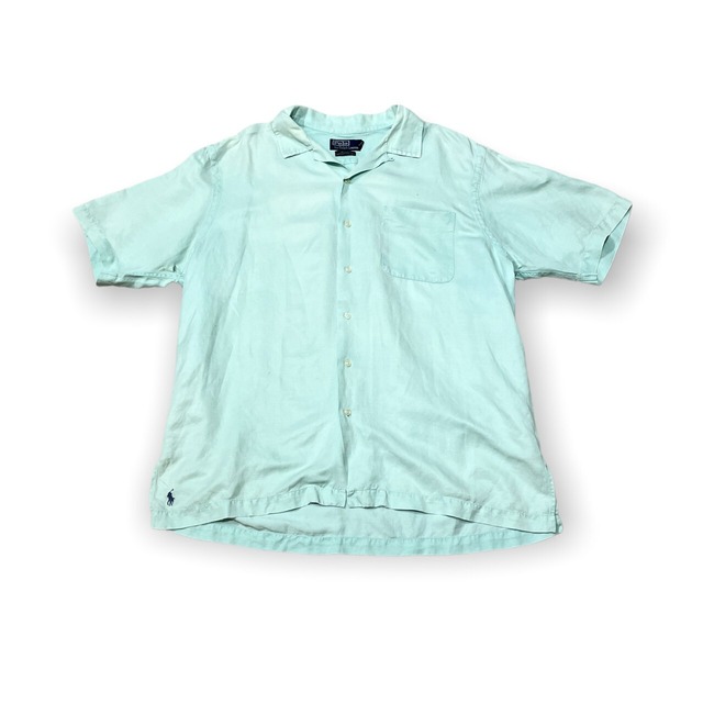 Polo Ralph Lauren - Open Collar Silk Linen Shirt (size-L) ¥16000+tax |  Kodona Online Store