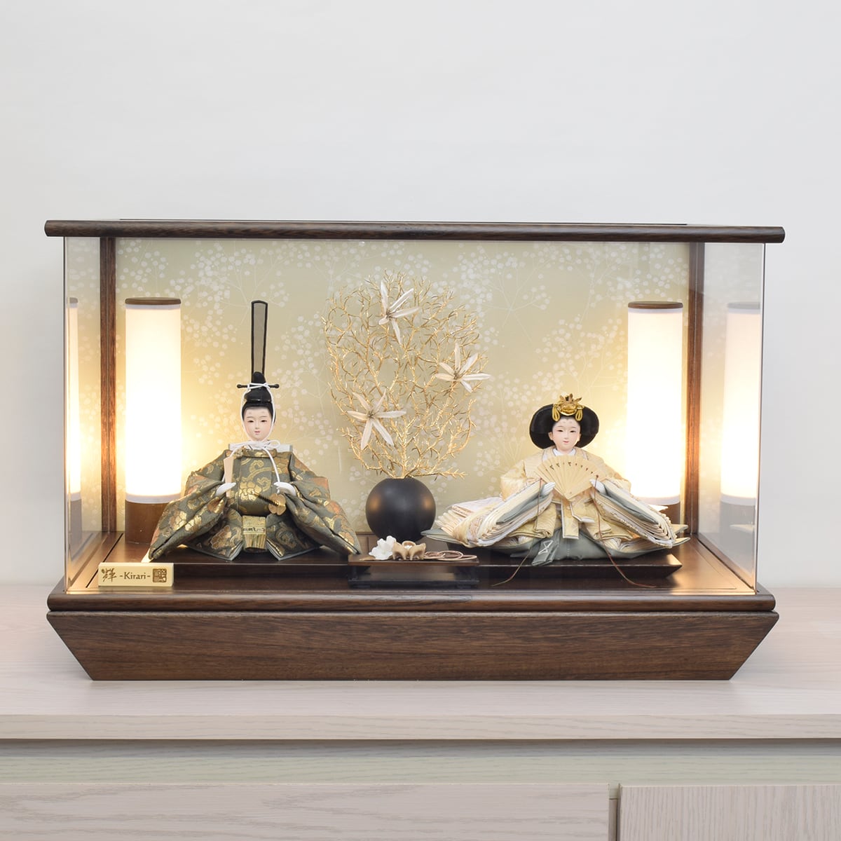 雛人形 親王飾り【絃】#26| ITO|アクリルケース入|おしゃれ|モダン|今どき|現代風|和モダン|スタイリッシュ