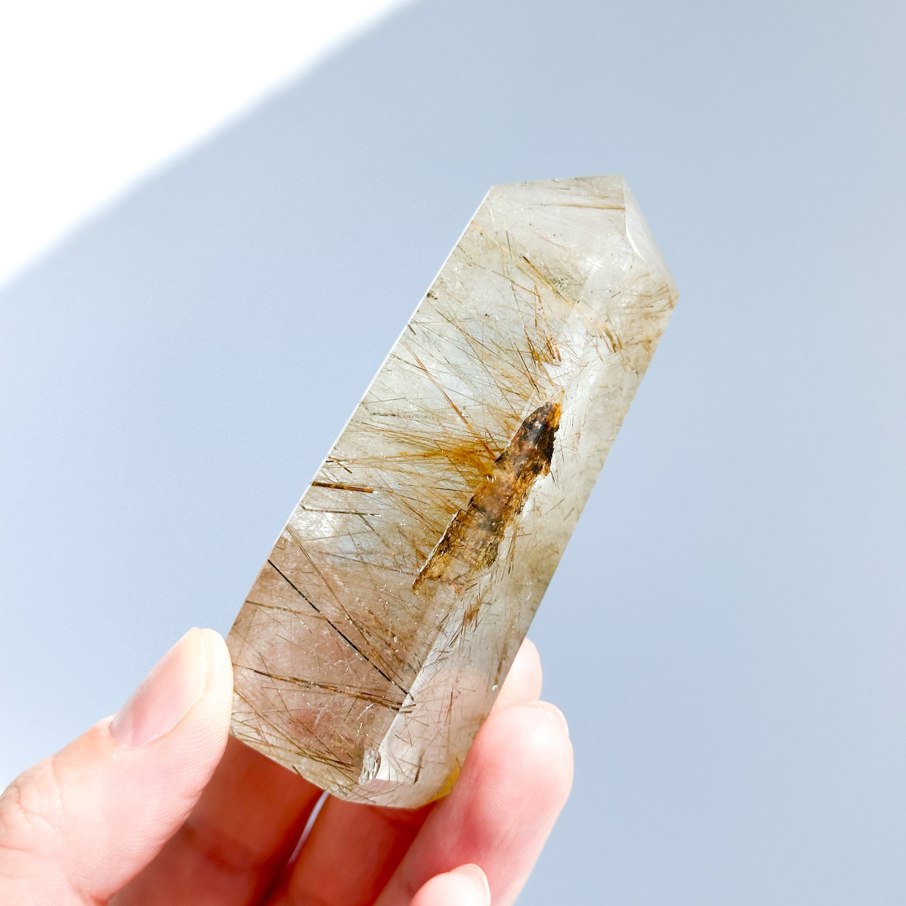 マルチルチルクォーツ タワー 01◇ Multi-Rutile Quartz ◇天然石