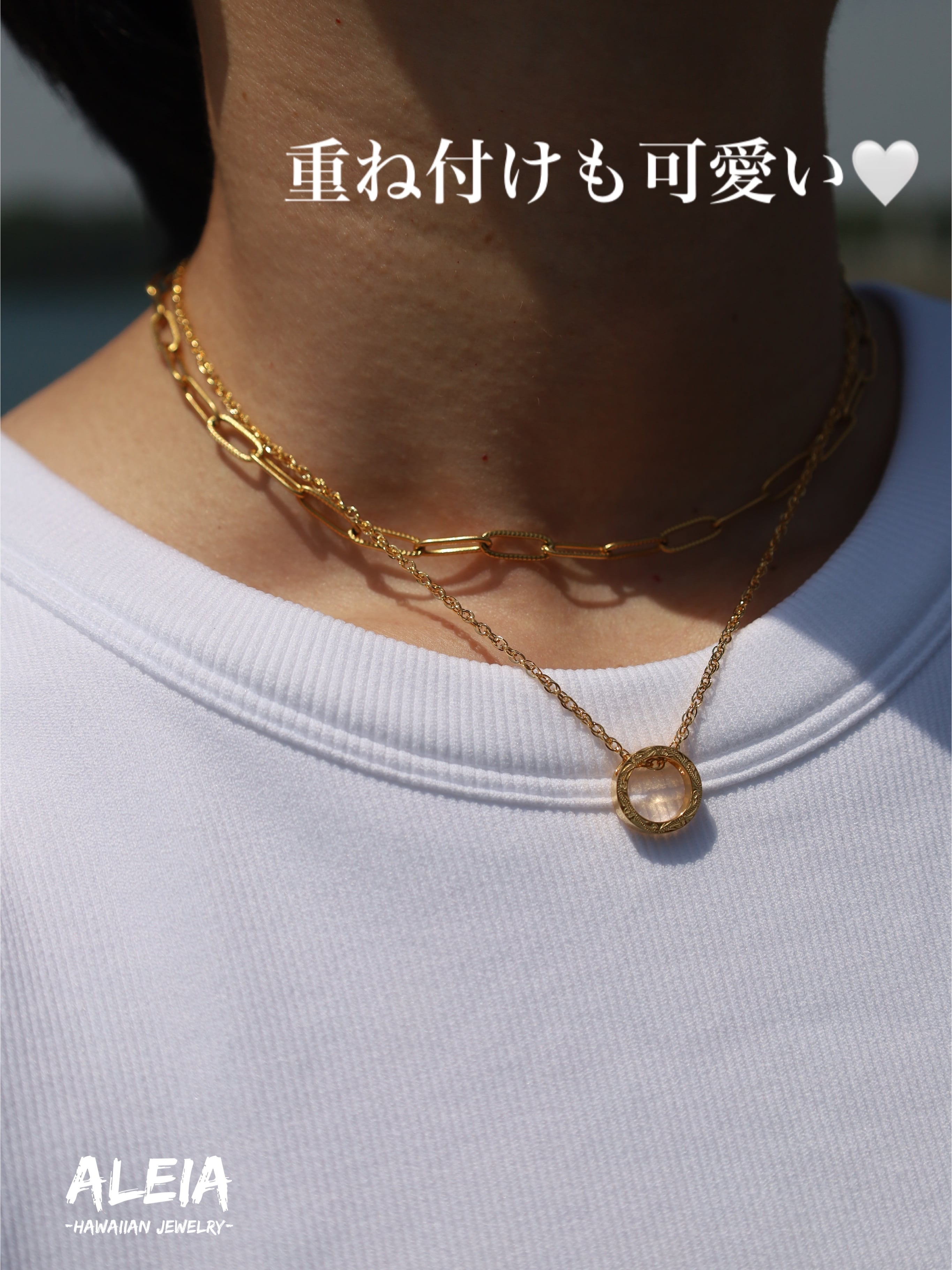 ALEIA☆ハワジュ☆アクアマリン×イエローゴールド☆ノン ALEIA☆ハワジュ☆アクアマリン×イエローゴールド☆ノン
