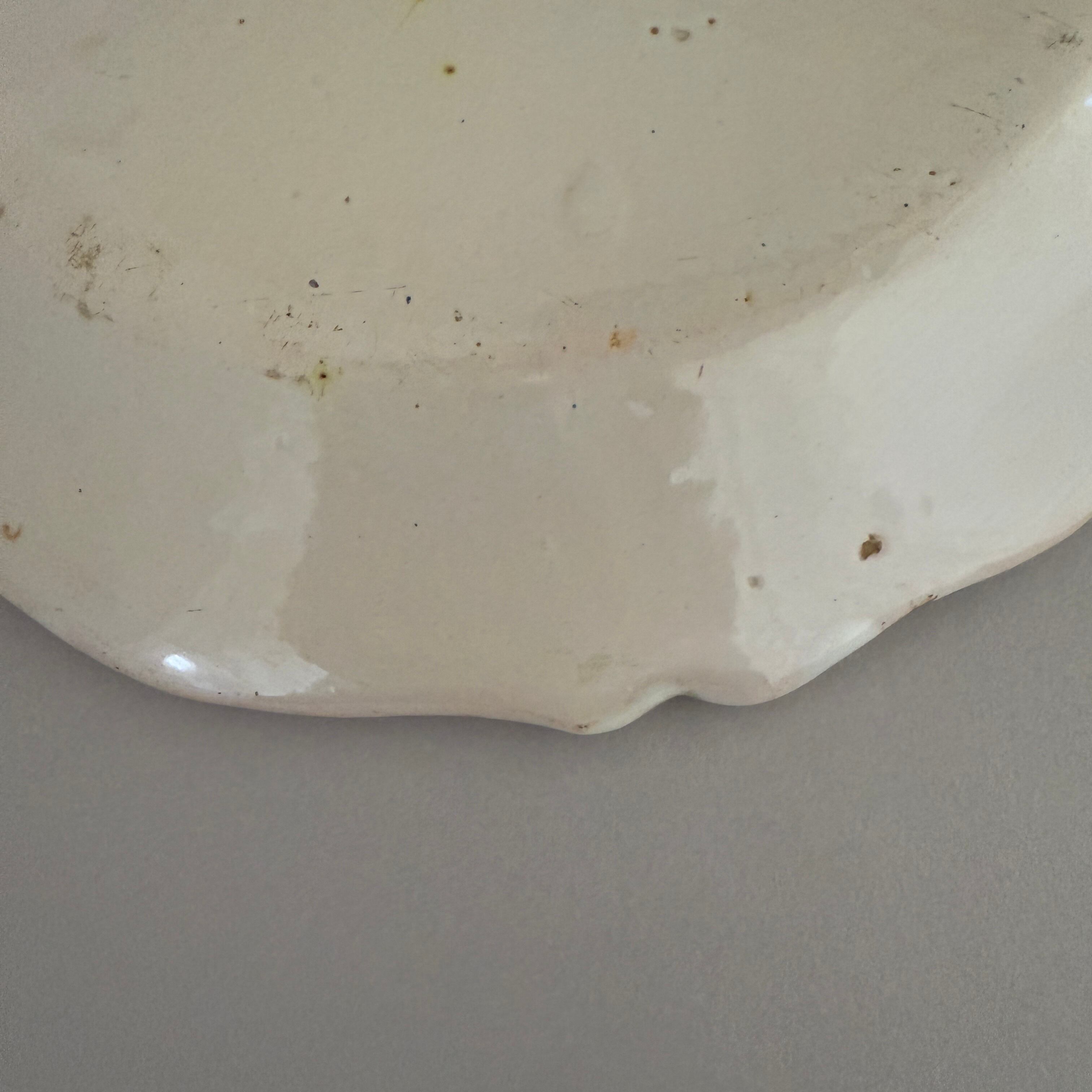 French Faience Plate 18cent./18世紀フランスファイアンスプレート