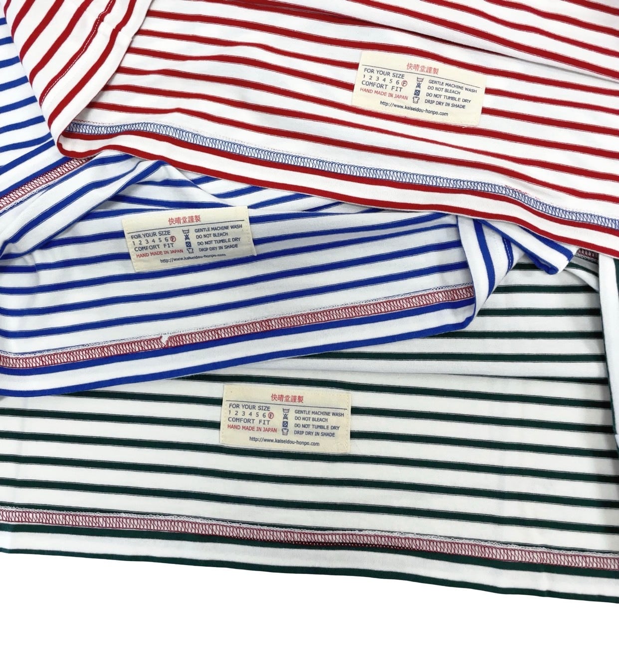 快晴堂】5分袖ボーダーTシャツ / 62C-23 | syozikiya online shop