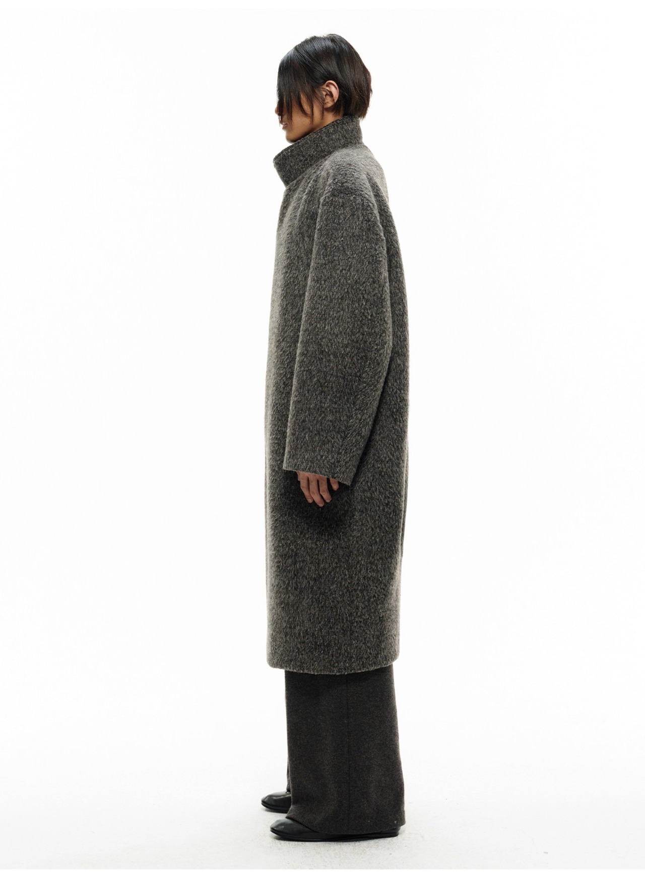 JCAESAR STUDIO Asymmetric Wool Cocoon Coat
