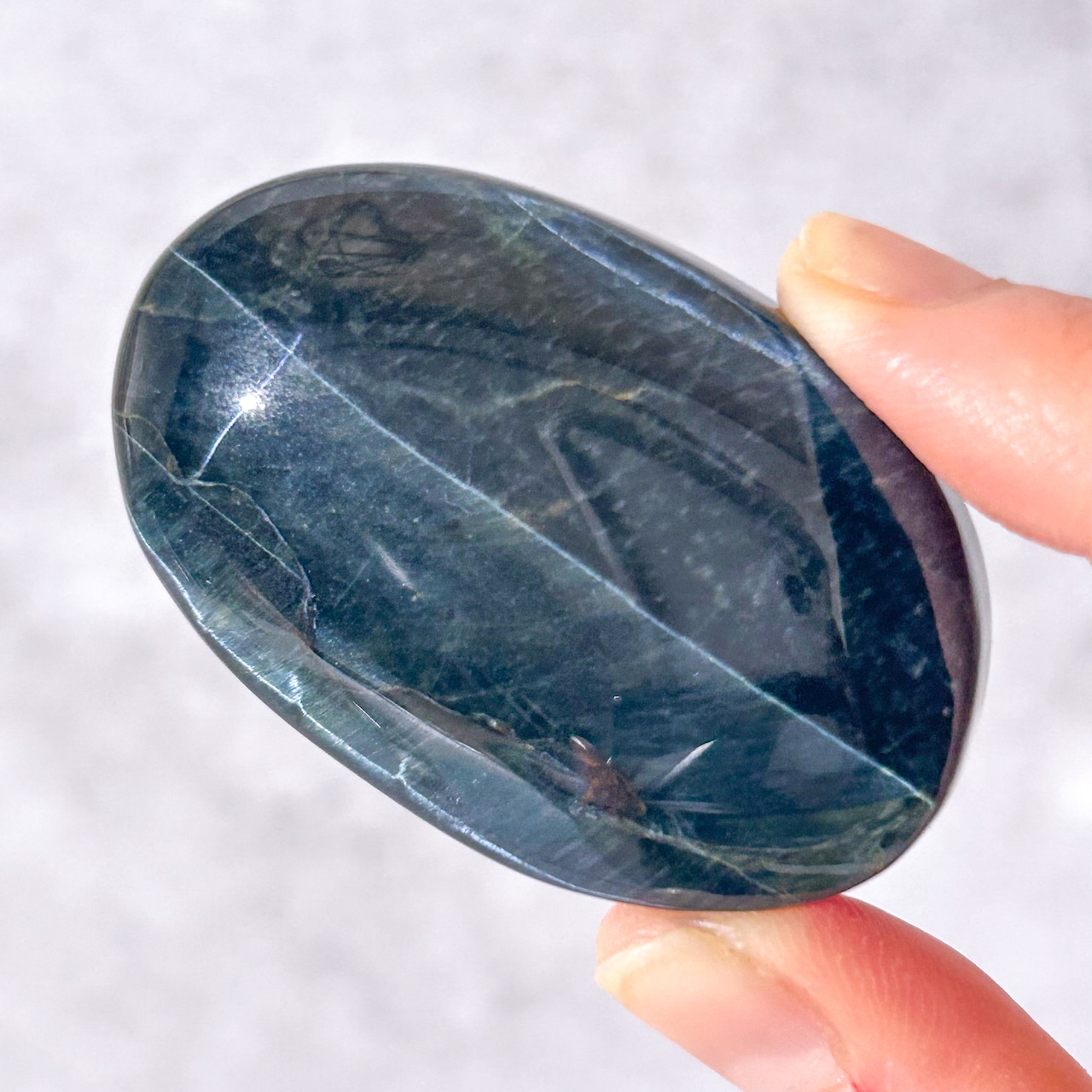 ブルータイガーアイ パーム * Blue Tiger's Eye * 天然石