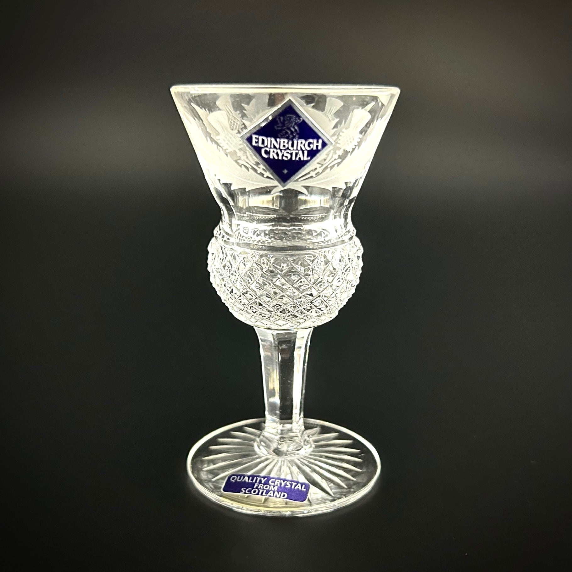 美品】【ラベル付き】エジンバラクリスタル 30ml シスルのショット