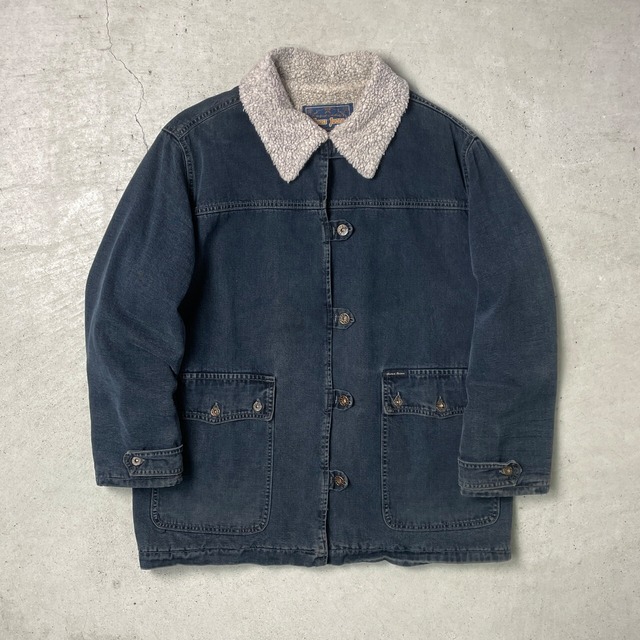 80〜90年代 USA製 GUESS ゲス デニムボアジャケット ループボタン 