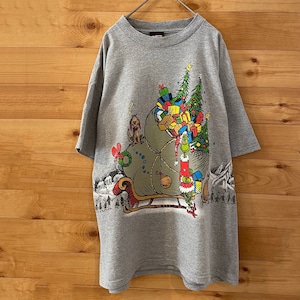 【DELTA】Dr.Seuss ドクタースース グリンチ 半袖 Tシャツ XL 両面プリント クリスマス US古着 アメリカ古着