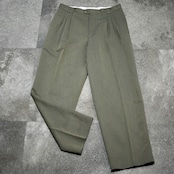 LUPAFER rayon blend khaki 3tuck slacks