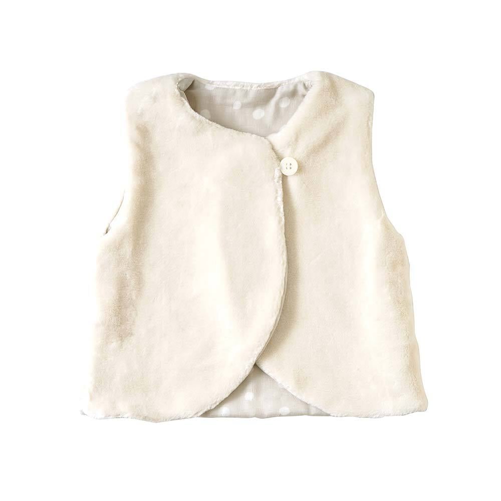 NAOMI ITO(ナオミイトウ) / リバーシブルファーベスト / こんぺい / (新生児~90cm)