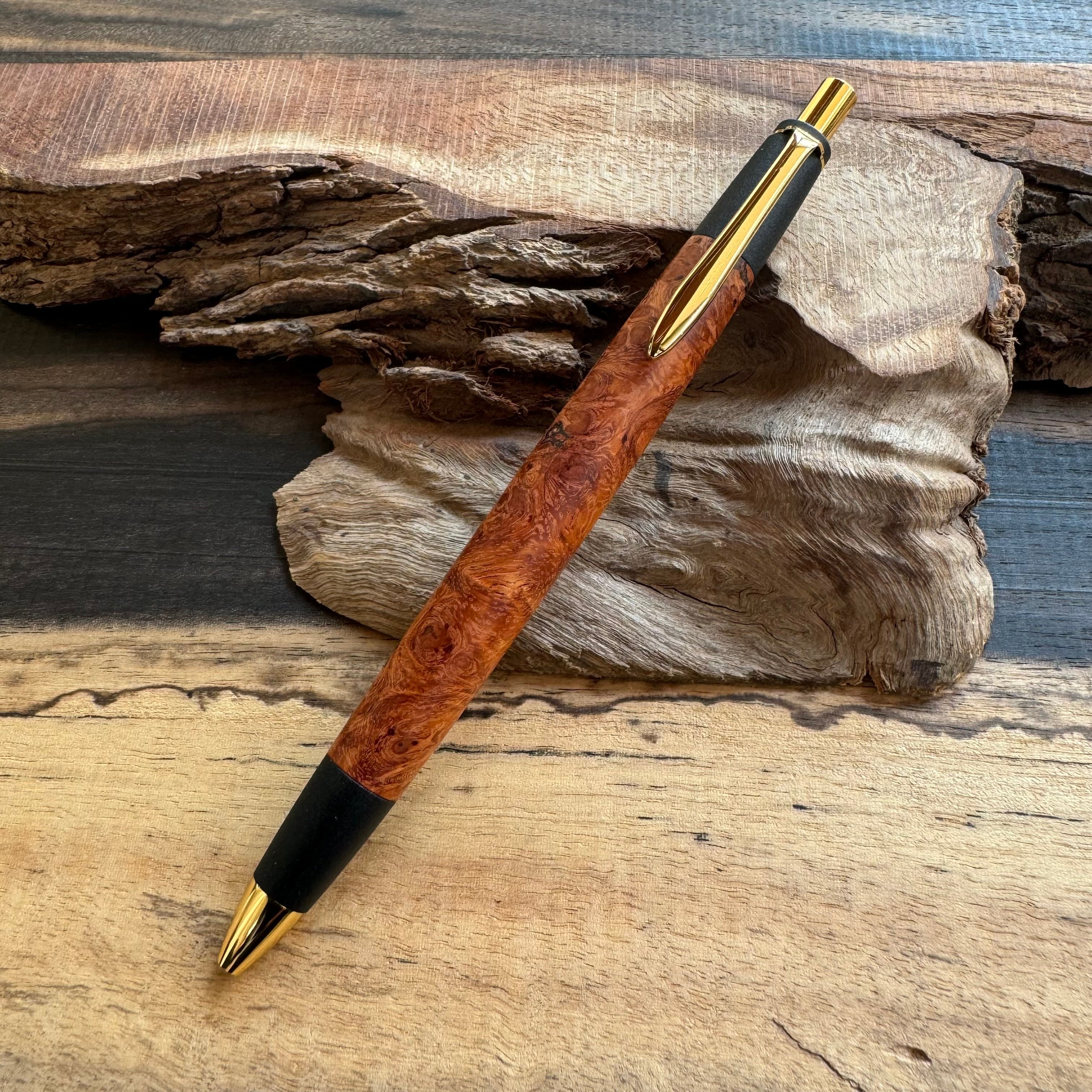 ボナンペン 付きまとっ 花梨瘤 斑紋金具 色物金具 古風 色物 斑紋 野原  