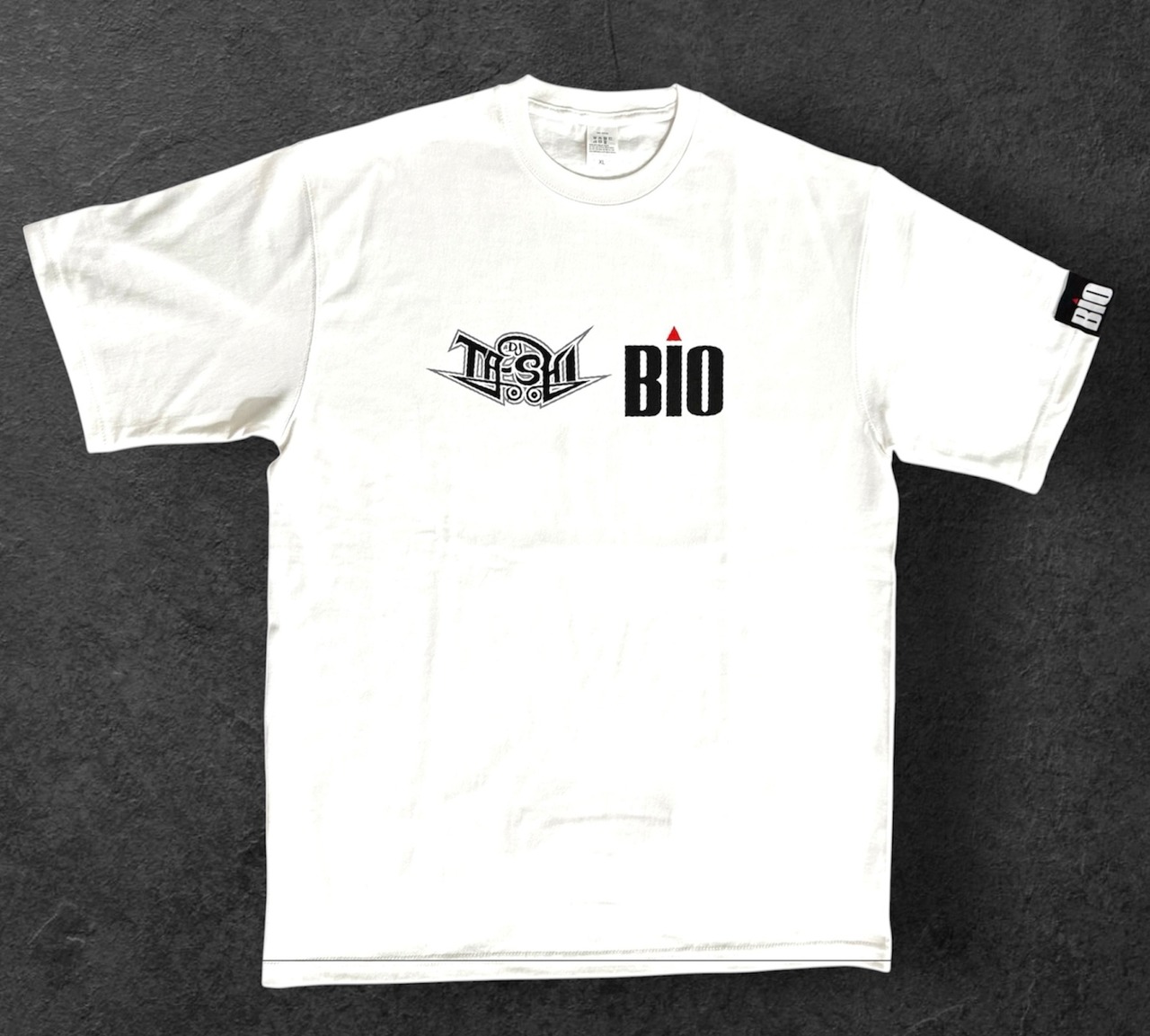 【限定商品】 DJ  Ta-Shi☆ x BIO    コラボ 半袖Tシャツ（白）※ ビックシルエット Tシャツ
