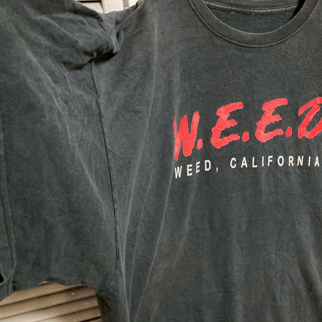 パロディ Tシャツ ビンテージ 古着 黒 マリファナ 大麻 ガンジャ WEED