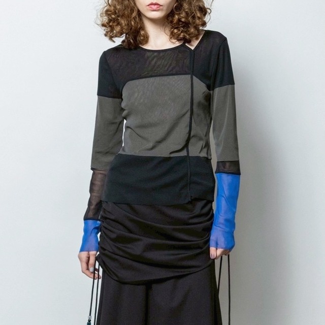 アウラアイラ AULA AILA COLOR BLOCK TULLE INNER