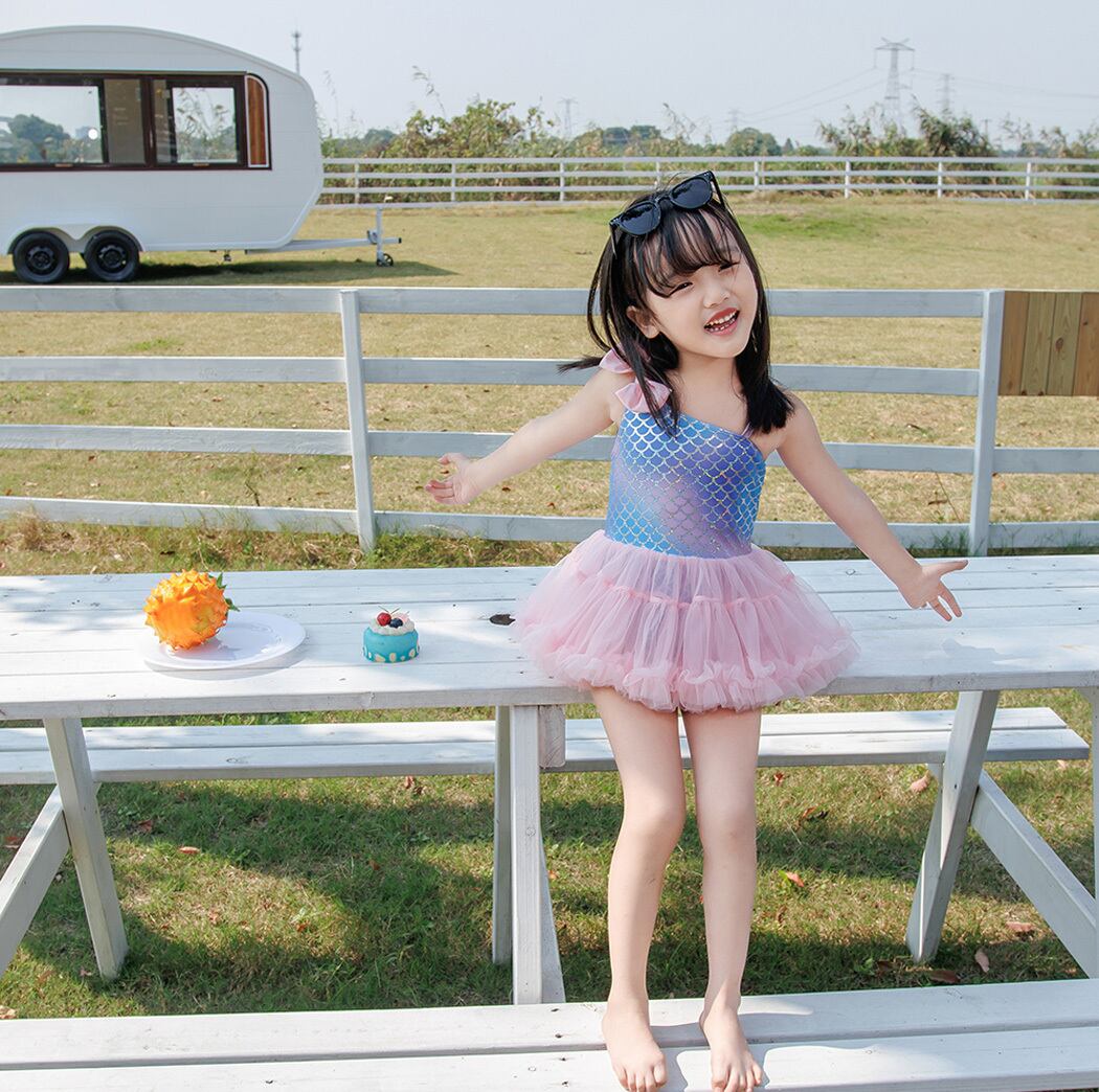 メール便】キッズ マーメイド風ワンピース水着／kids508 | DAY CLOSET