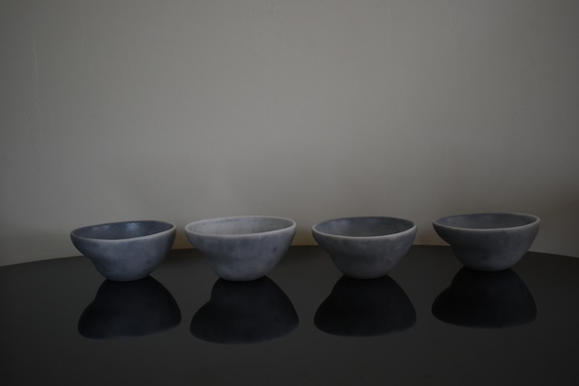 山下寛兼 HirokaneYamashita 炭化グレー碗