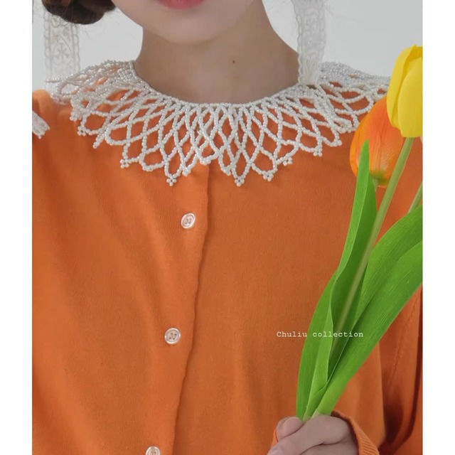 Handmade Beaded Detachable Collar – Exquisite Vintage Style(CF012)