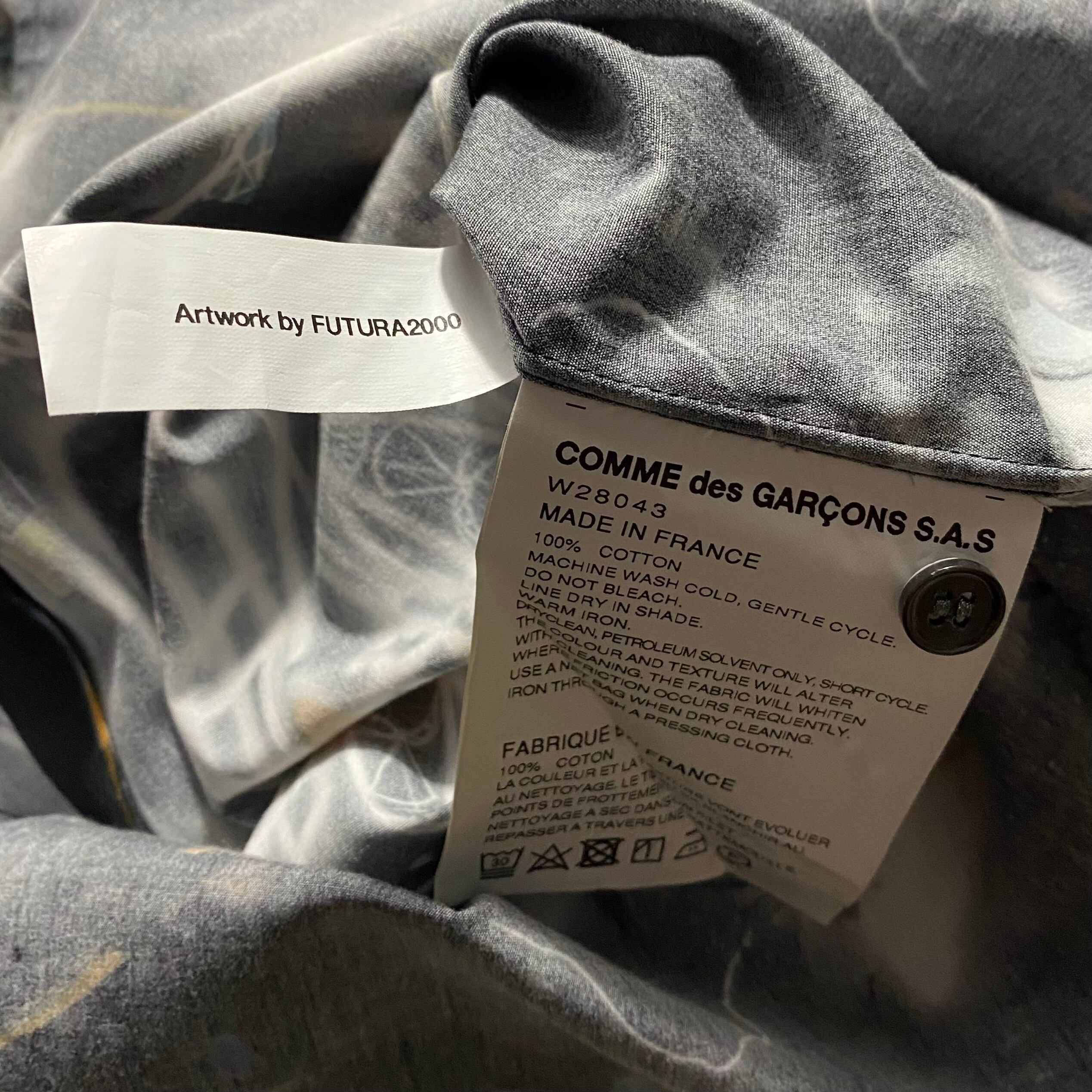 2020AW COMME des GARCONS SHIRT × “FUTURA 2000” print shirt | NOIR