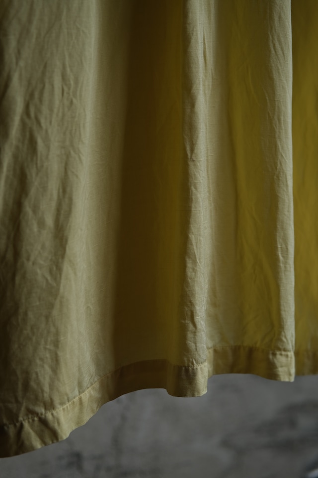 OK/90's "Polo by Ralph Lauren" CALDWELL silk linen open collar shirt/yellow