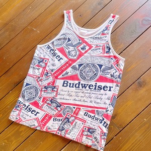 80s  Budweiser official Cotton Tunk Top