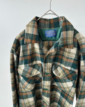 -Pendleton- Vintage 70s M Board Shirt made in USA